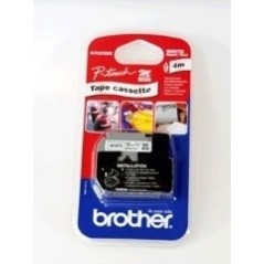 Brother 12MM TAPE Blac on white 4m 4